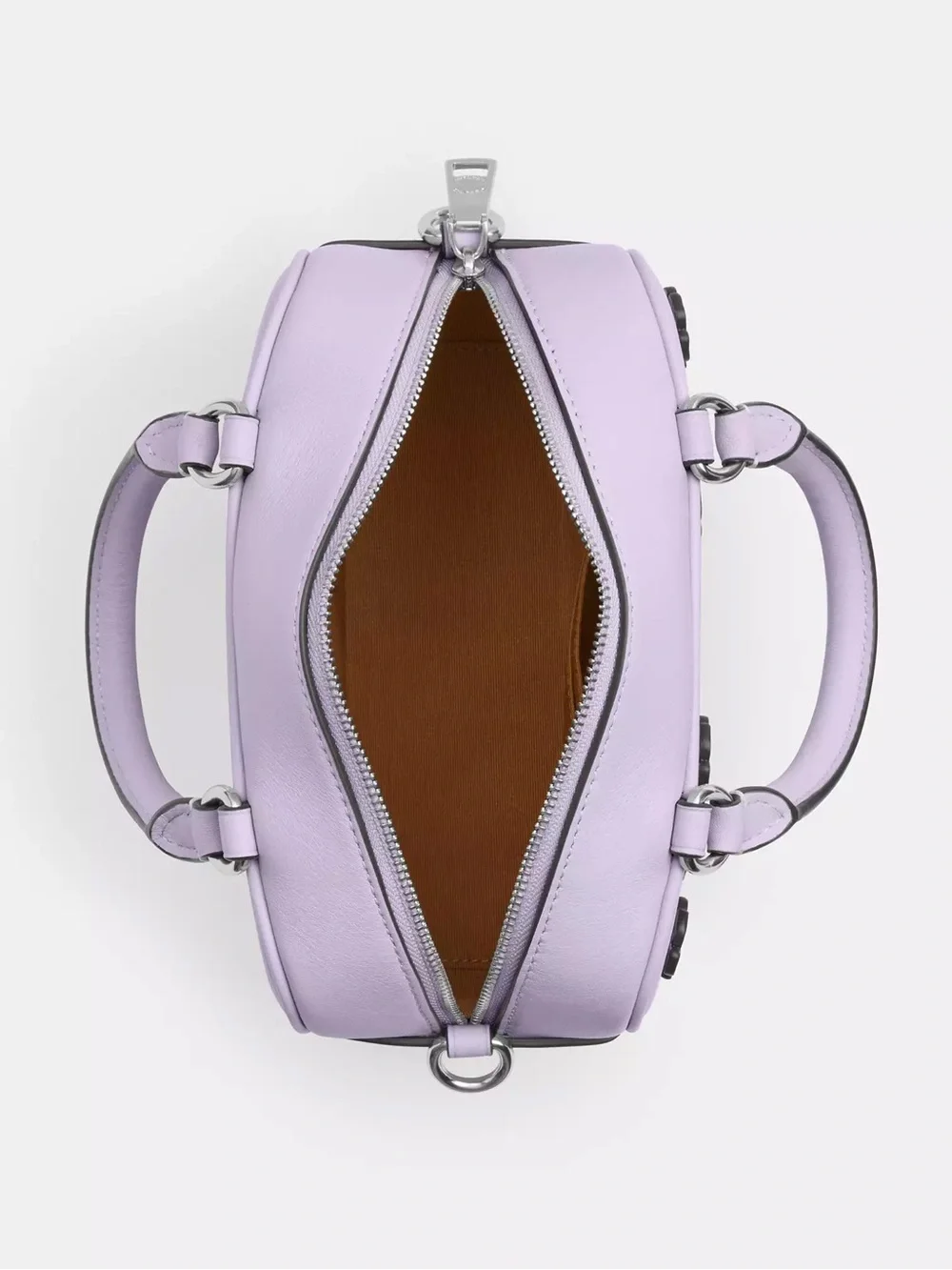 Coach Satchel Crossbody Bag With Floral Applique Lilac  NWT